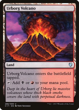 Urborg Volcano [Commander 2017] | Dumpster Cat Games