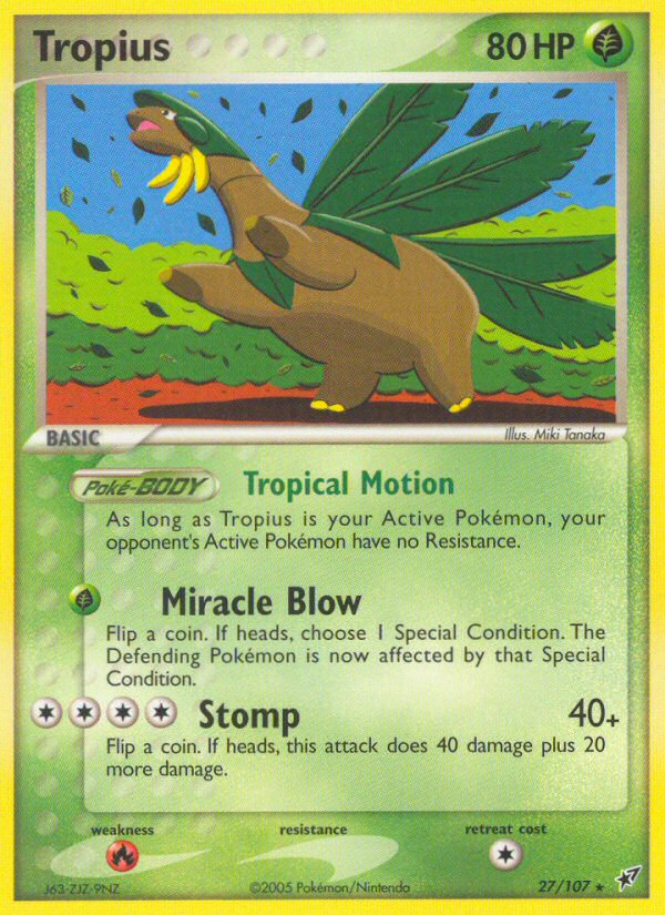 Tropius (27/107) [EX: Deoxys] | Dumpster Cat Games