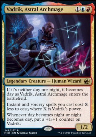 Vadrik, Astral Archmage (Promo Pack) [Innistrad: Midnight Hunt Promos] | Dumpster Cat Games