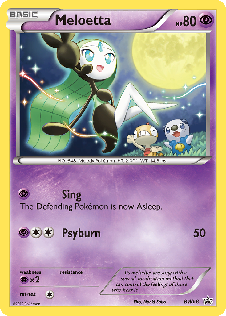 Meloetta (BW68) [Black & White: Black Star Promos] | Dumpster Cat Games