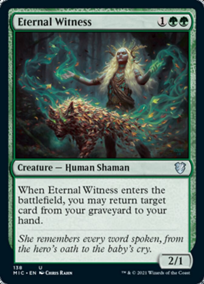 Eternal Witness [Innistrad: Midnight Hunt Commander] | Dumpster Cat Games