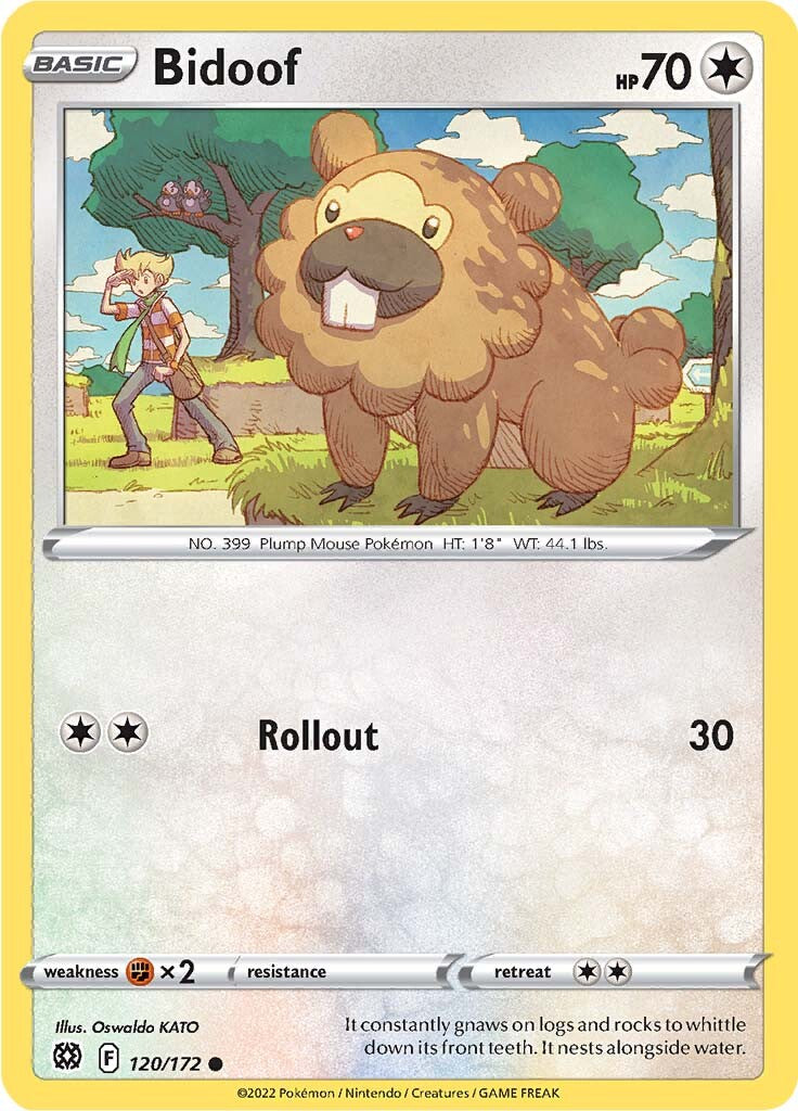 Bidoof (120/172) [Sword & Shield: Brilliant Stars] | Dumpster Cat Games