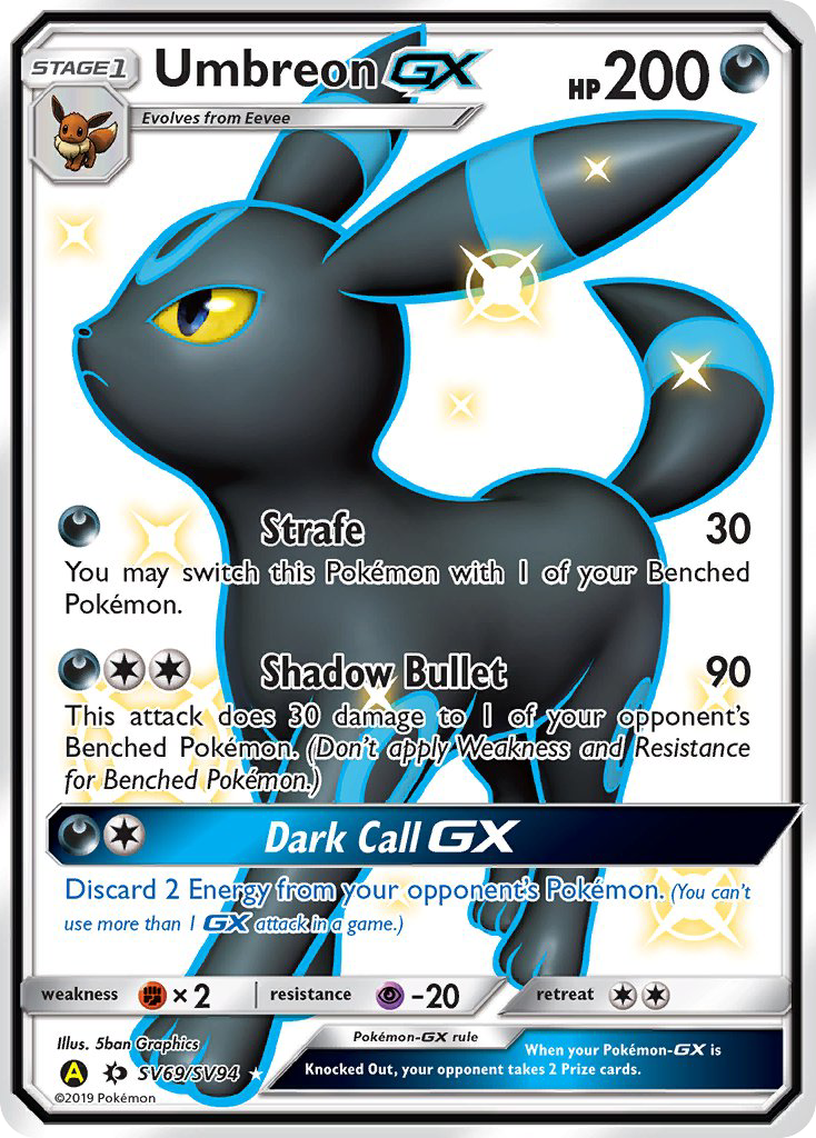 Umbreon GX (SV69/SV94) [Sun & Moon: Hidden Fates - Shiny Vault] | Dumpster Cat Games