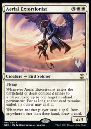 Aerial Extortionist (Promo Pack) [Streets of New Capenna Commander Promos] | Dumpster Cat Games