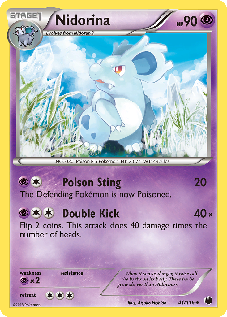 Nidorina (41/116) [Black & White: Plasma Freeze] | Dumpster Cat Games