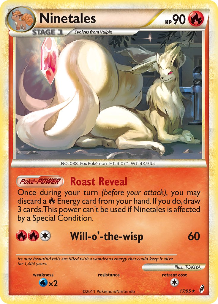 Ninetales (17/95) (Theme Deck Exclusive) [HeartGold & SoulSilver: Call of Legends] | Dumpster Cat Games