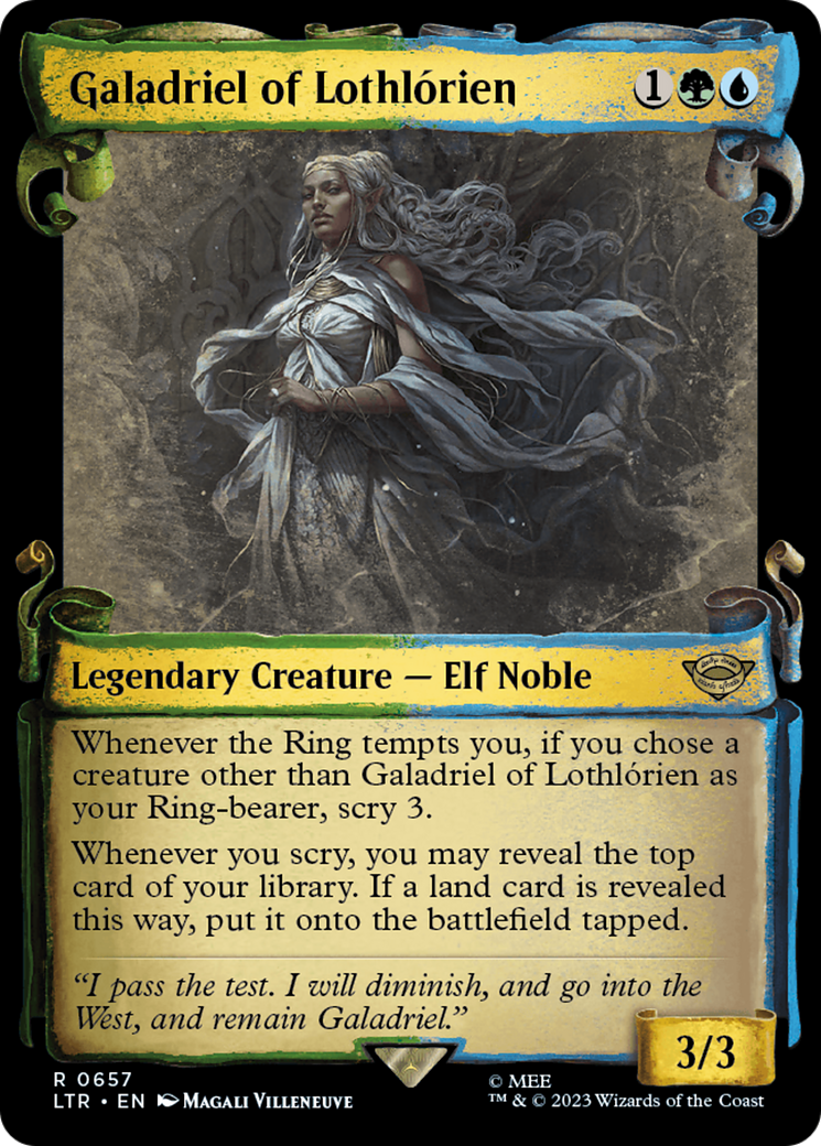 Galadriel of Lothlorien [The Lord of the Rings: Tales of Middle-Earth Showcase Scrolls] | Dumpster Cat Games