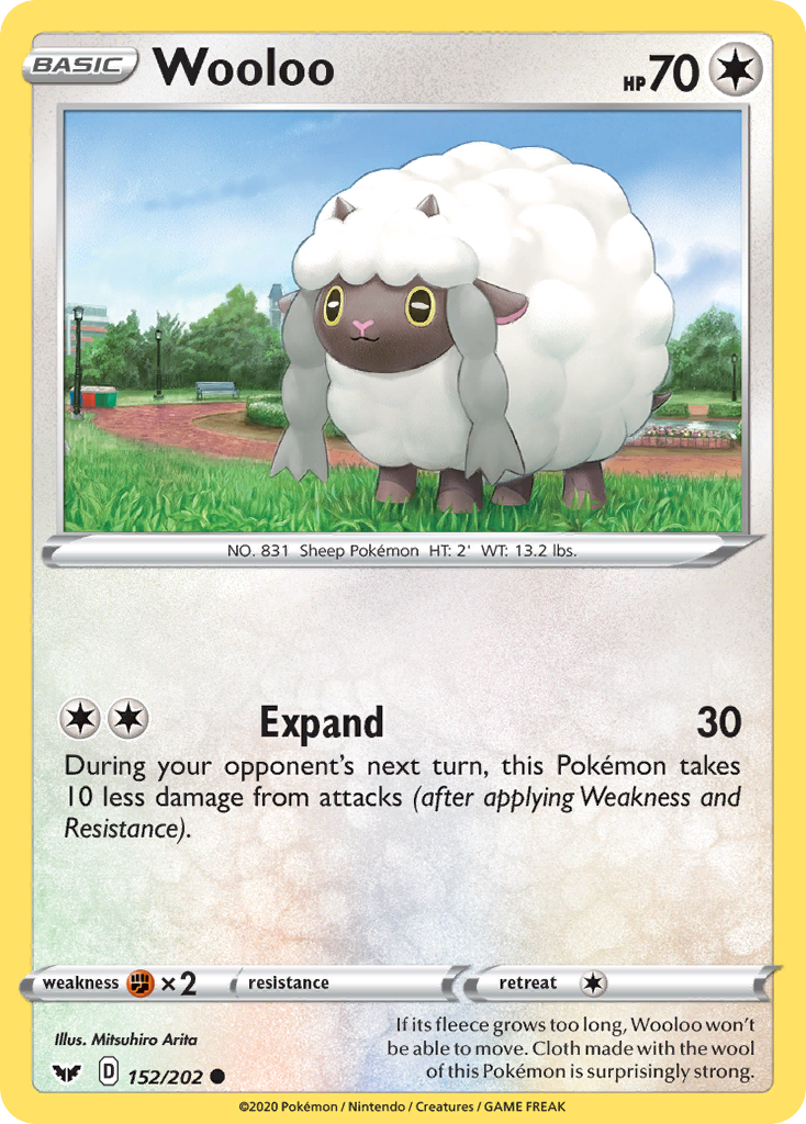 Wooloo (152/202) [Sword & Shield: Base Set] | Dumpster Cat Games