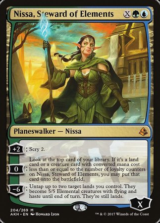 Nissa, Steward of Elements [Amonkhet] | Dumpster Cat Games