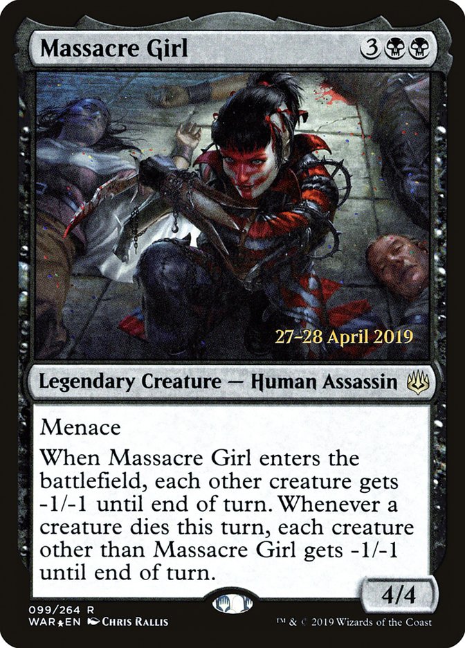 Massacre Girl  [War of the Spark Prerelease Promos] | Dumpster Cat Games