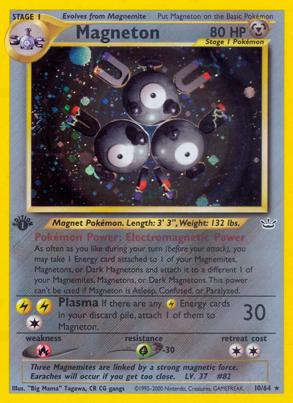 Magneton (10/64) [Neo Revelation 1st Edition] | Dumpster Cat Games