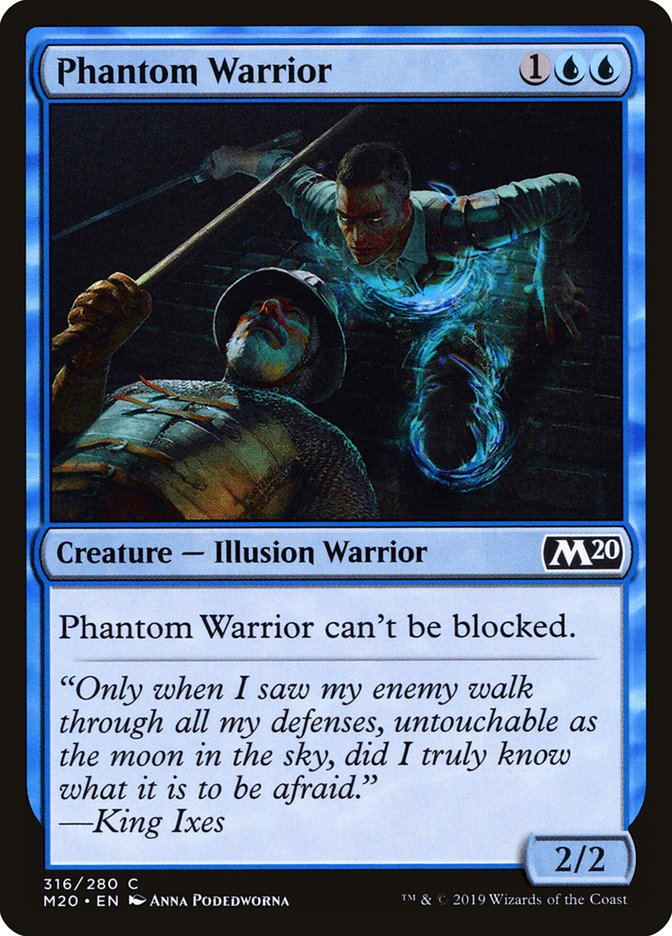 Phantom Warrior [Core Set 2020] | Dumpster Cat Games