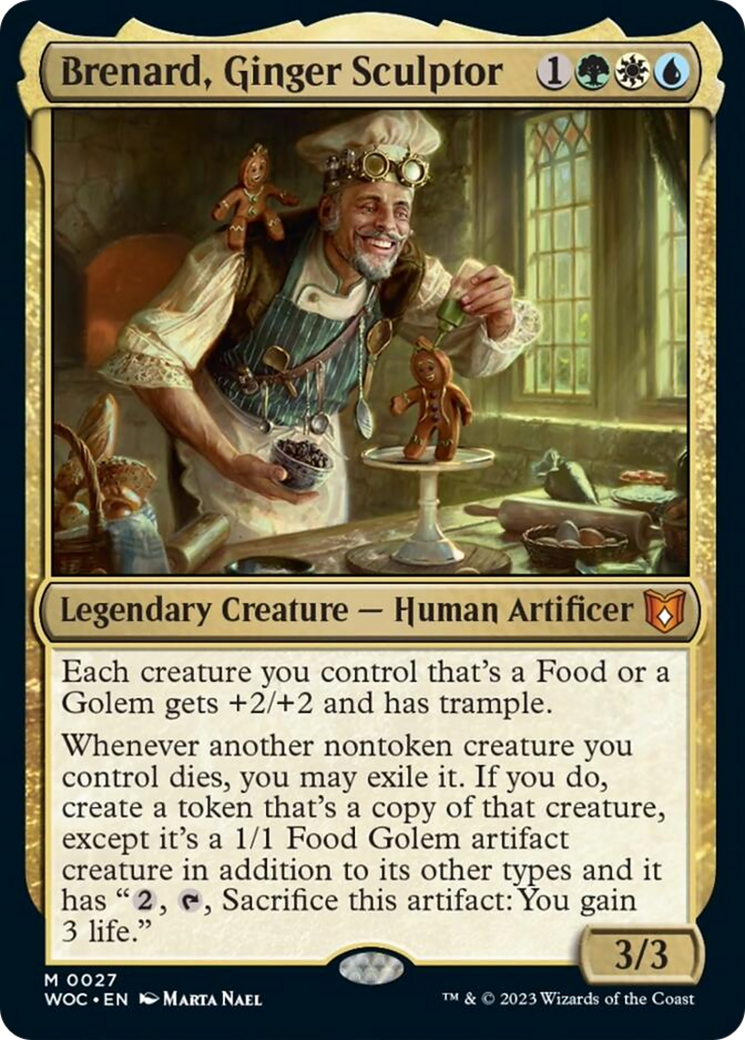 Brenard, Ginger Sculptor [Wilds of Eldraine Commander] | Dumpster Cat Games