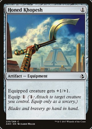 Honed Khopesh [Amonkhet] | Dumpster Cat Games