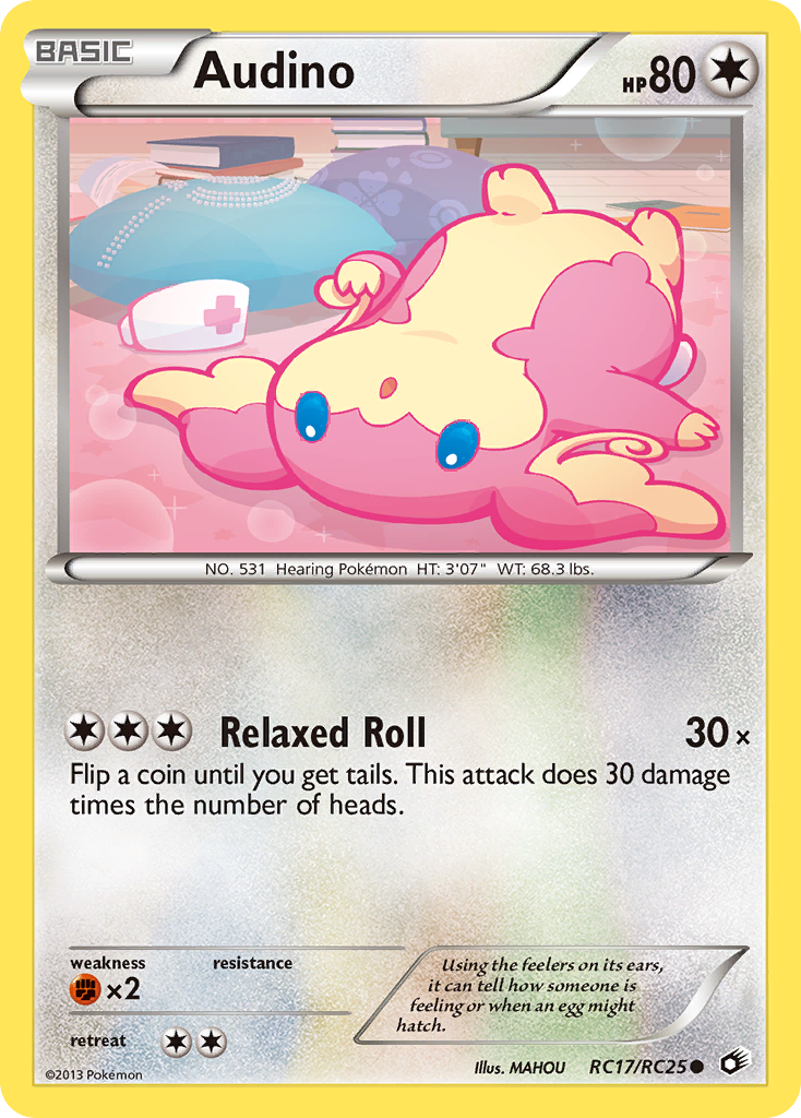 Audino (RC17/RC25) [Black & White: Legendary Treasures] | Dumpster Cat Games