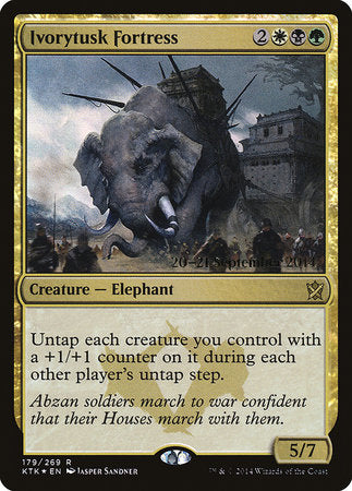 Ivorytusk Fortress [Khans of Tarkir Promos] | Dumpster Cat Games