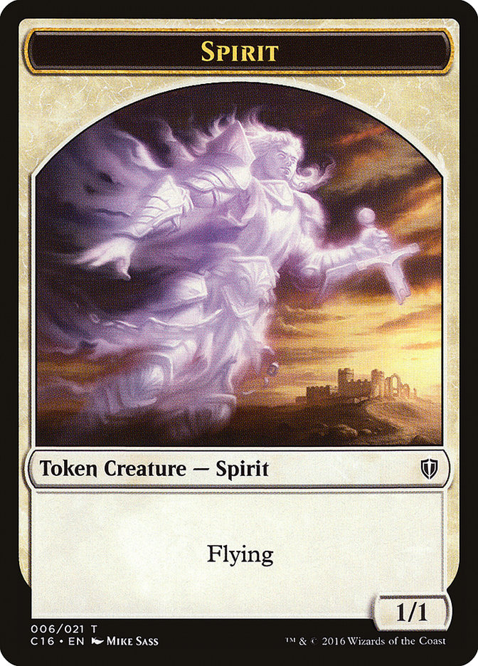 Spirit (006/021) [Commander 2016 Tokens] | Dumpster Cat Games