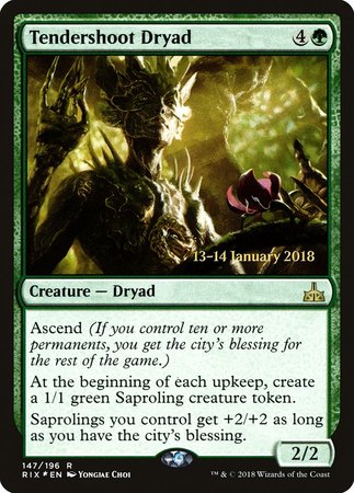 Tendershoot Dryad [Rivals of Ixalan Promos] | Dumpster Cat Games