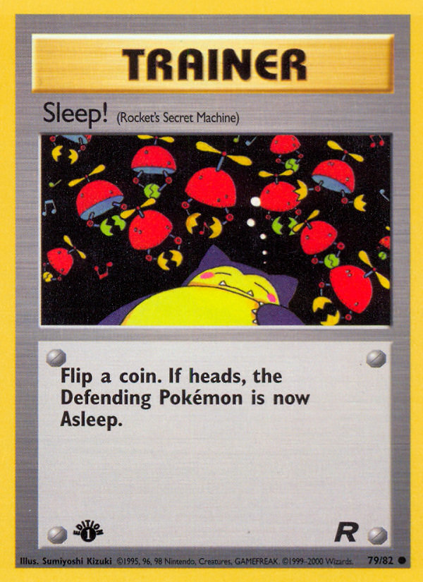 Sleep! (79/82) [Team Rocket 1st Edition] | Dumpster Cat Games