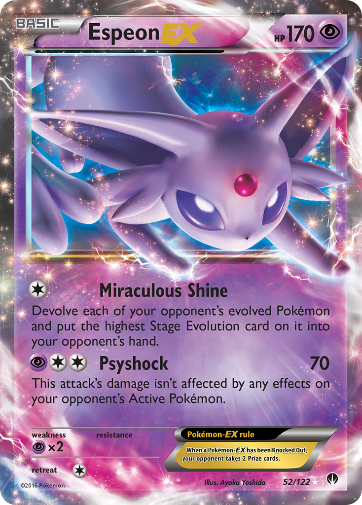 Espeon EX (52/122) [XY: BREAKpoint] | Dumpster Cat Games