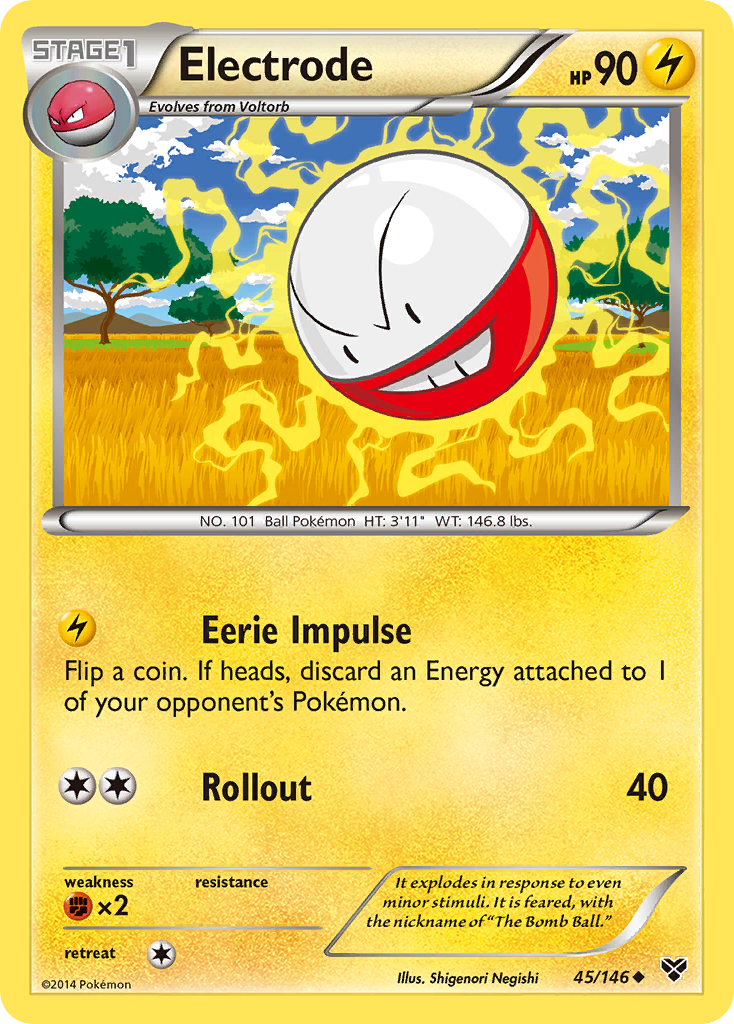 Electrode (45/146) [XY: Base Set] | Dumpster Cat Games