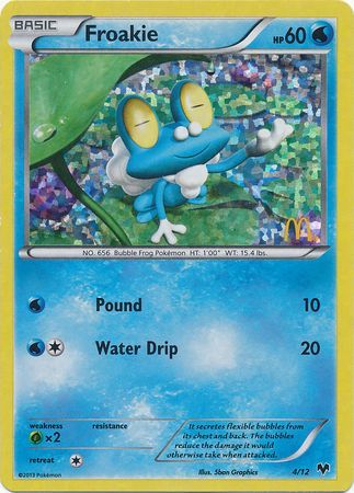 Froakie (4/12) [McDonald's Promos: 2014 Collection] | Dumpster Cat Games