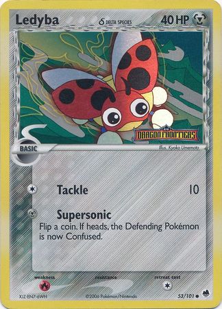 Ledyba (53/101) (Delta Species) (Stamped) [EX: Dragon Frontiers] | Dumpster Cat Games