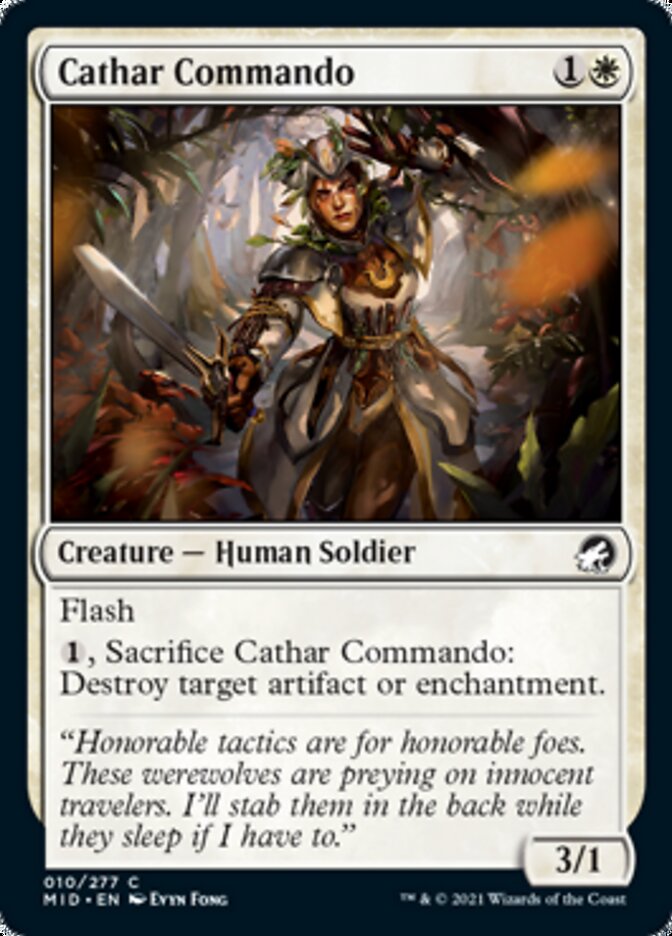 Cathar Commando [Innistrad: Midnight Hunt] | Dumpster Cat Games