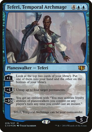 Teferi, Temporal Archmage (Commander 2014) [Commander 2014 Oversized] | Dumpster Cat Games