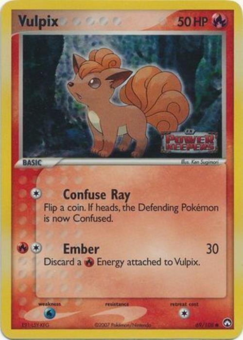 Vulpix (69/108) (Stamped) [EX: Power Keepers] | Dumpster Cat Games