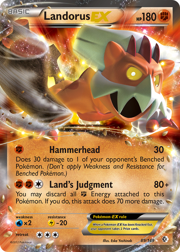 Landorus EX (89/149) [Black & White: Boundaries Crossed] | Dumpster Cat Games