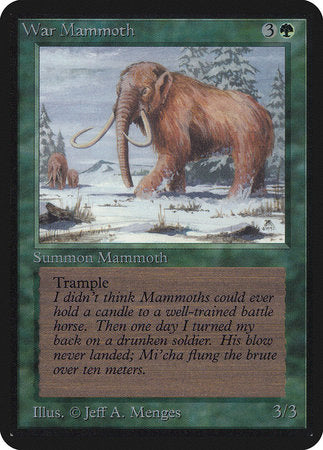 War Mammoth [Limited Edition Alpha] | Dumpster Cat Games