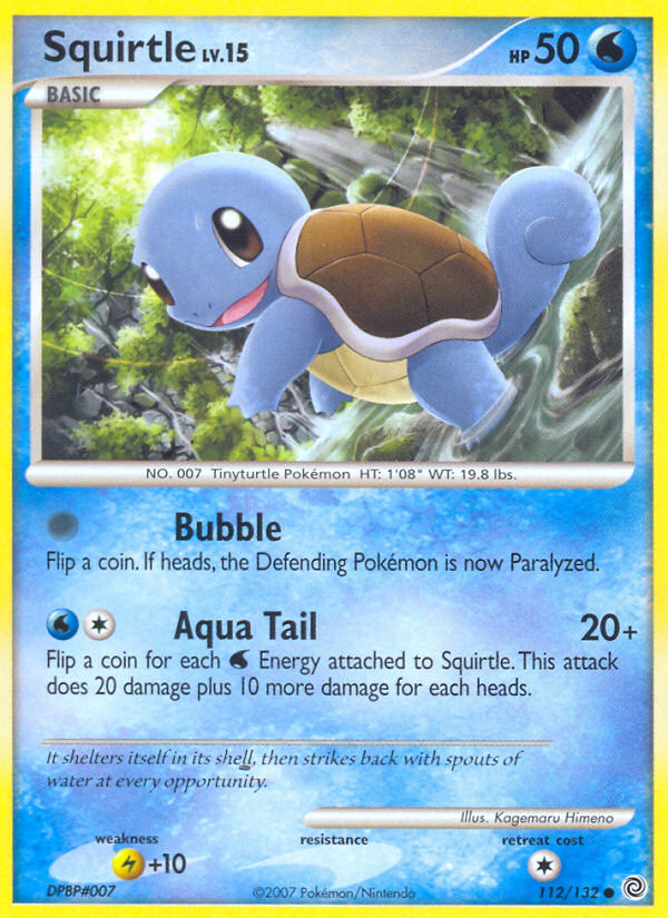 Squirtle (112/132) [Diamond & Pearl: Secret Wonders] | Dumpster Cat Games