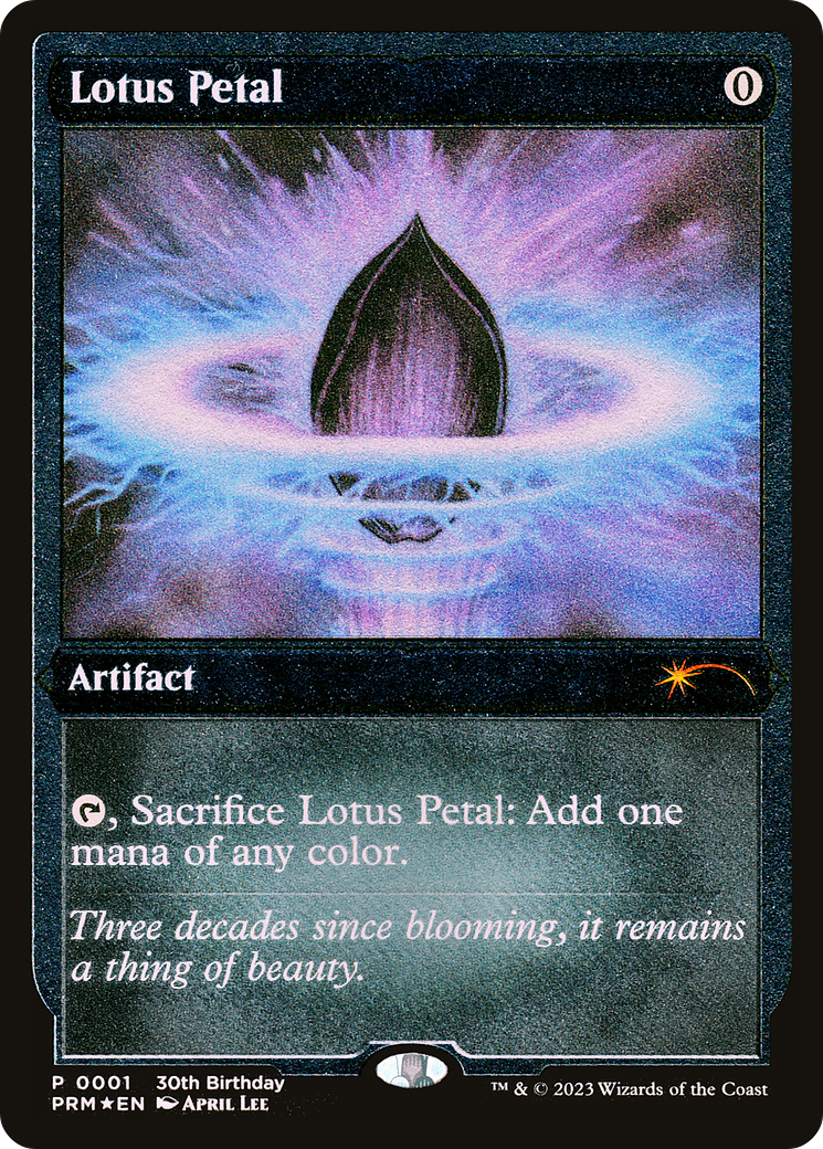 Lotus Petal (Foil Etched) [30th Anniversary Promos] | Dumpster Cat Games