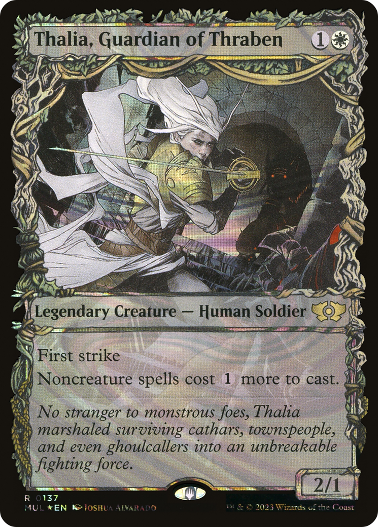 Thalia, Guardian of Thraben (Halo Foil) [Multiverse Legends] | Dumpster Cat Games