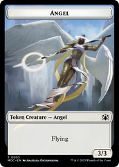 Angel (3) // Demon Double-Sided Token [March of the Machine Commander Tokens] | Dumpster Cat Games