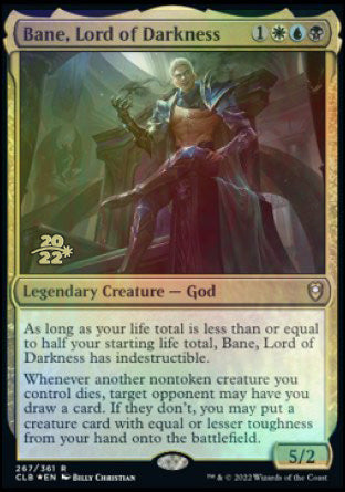 Bane, Lord of Darkness [Commander Legends: Battle for Baldur's Gate Prerelease Promos] | Dumpster Cat Games