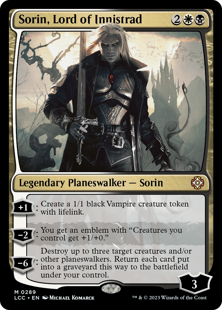 Sorin, Lord of Innistrad [The Lost Caverns of Ixalan Commander] | Dumpster Cat Games