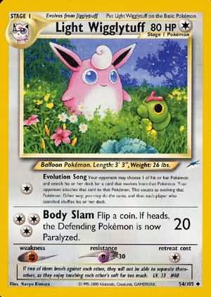 Light Wigglytuff (54/105) [Neo Destiny Unlimited] | Dumpster Cat Games