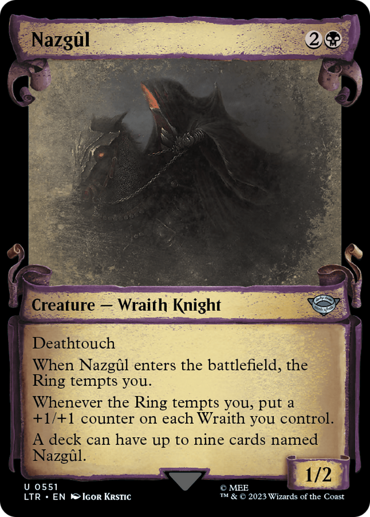 Nazgul (0551) [The Lord of the Rings: Tales of Middle-Earth Showcase Scrolls] | Dumpster Cat Games