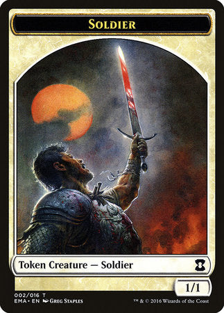 Soldier Token [Eternal Masters Tokens] | Dumpster Cat Games