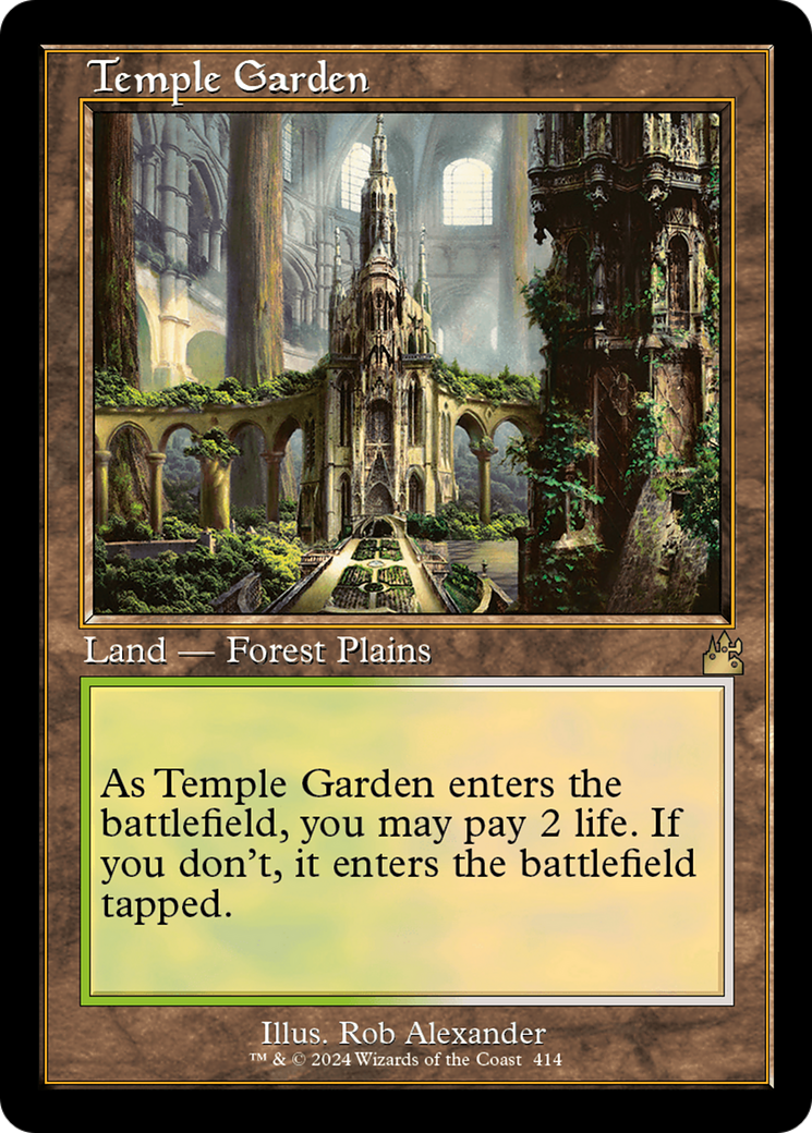 Temple Garden (Retro) [Ravnica Remastered] | Dumpster Cat Games