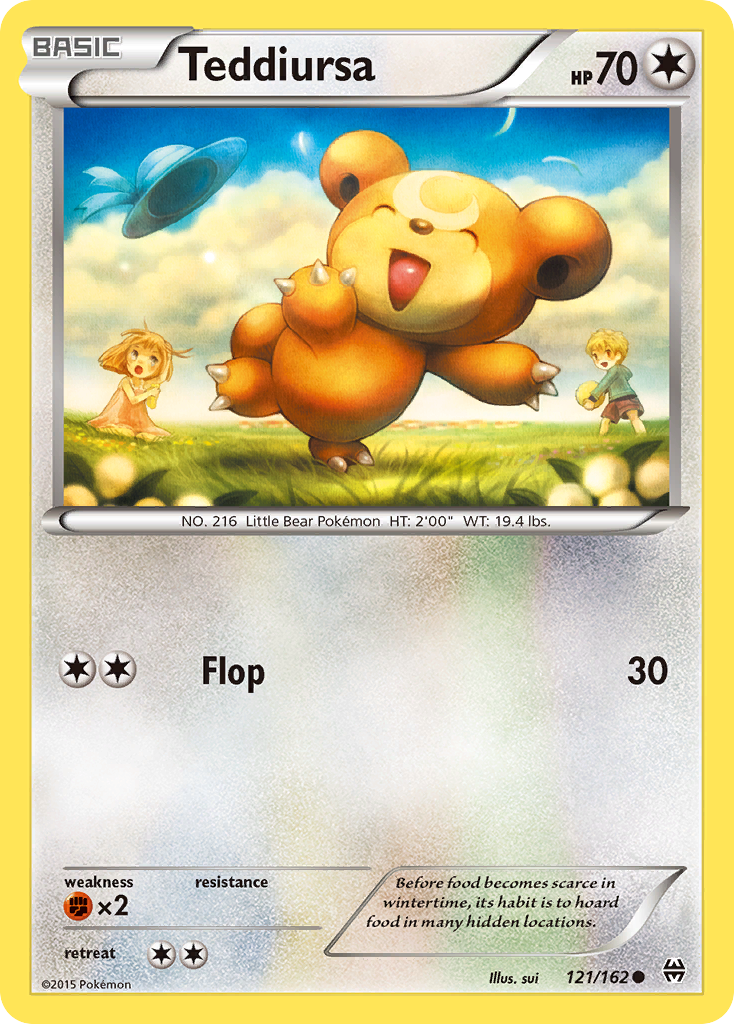 Teddiursa (121/162) [XY: BREAKthrough] | Dumpster Cat Games