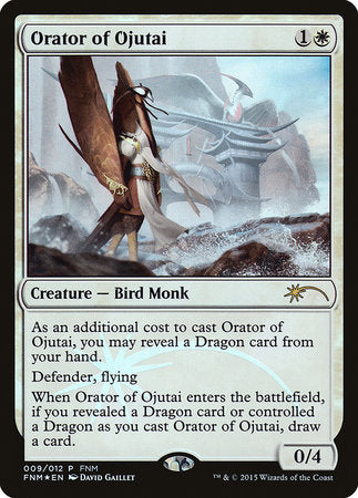 Orator of Ojutai [Friday Night Magic 2015] | Dumpster Cat Games