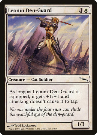 Leonin Den-Guard [Mirrodin] | Dumpster Cat Games