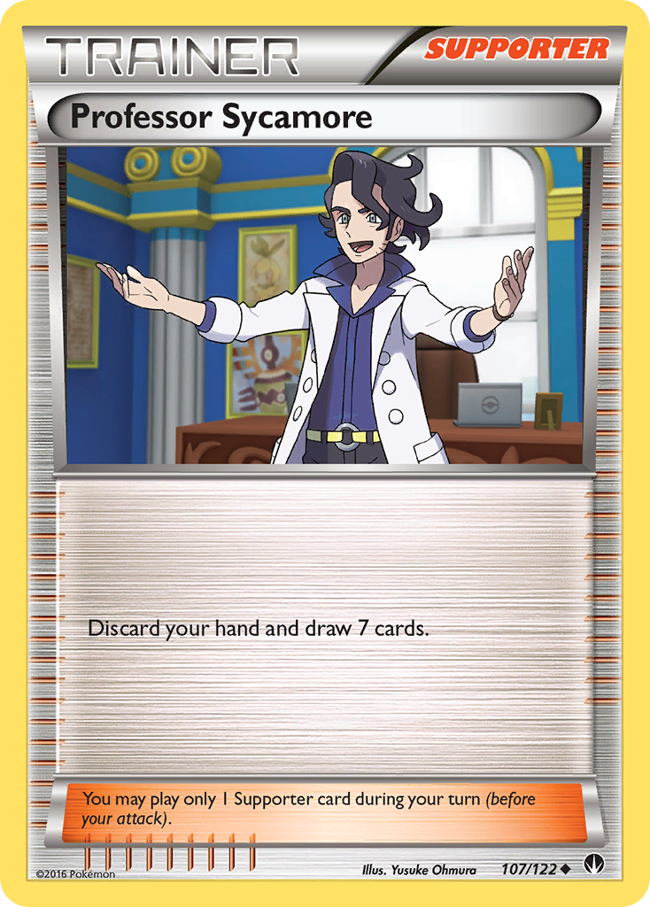 Professor Sycamore (107/122) [XY: BREAKpoint] | Dumpster Cat Games