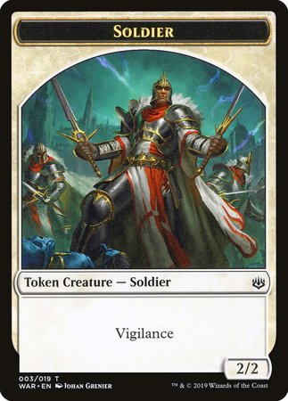 Soldier Token [War of the Spark Tokens] | Dumpster Cat Games