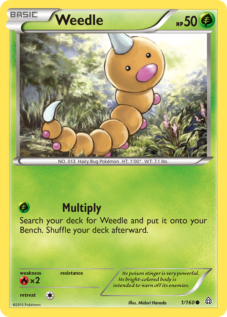 Weedle (1/160) [XY: Primal Clash] | Dumpster Cat Games