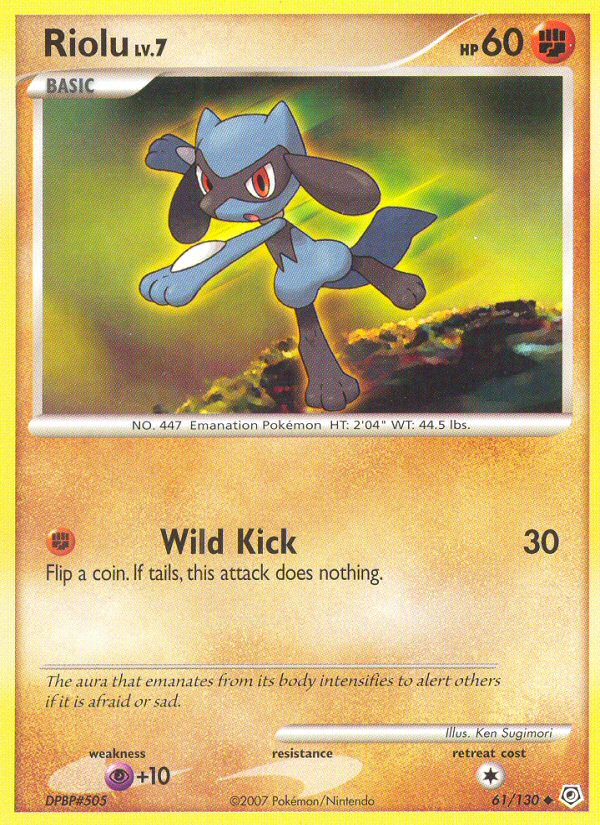 Riolu (61/130) [Diamond & Pearl: Base Set] | Dumpster Cat Games