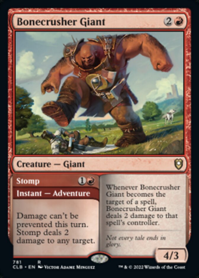 Bonecrusher Giant // Stomp [Commander Legends: Battle for Baldur's Gate] | Dumpster Cat Games